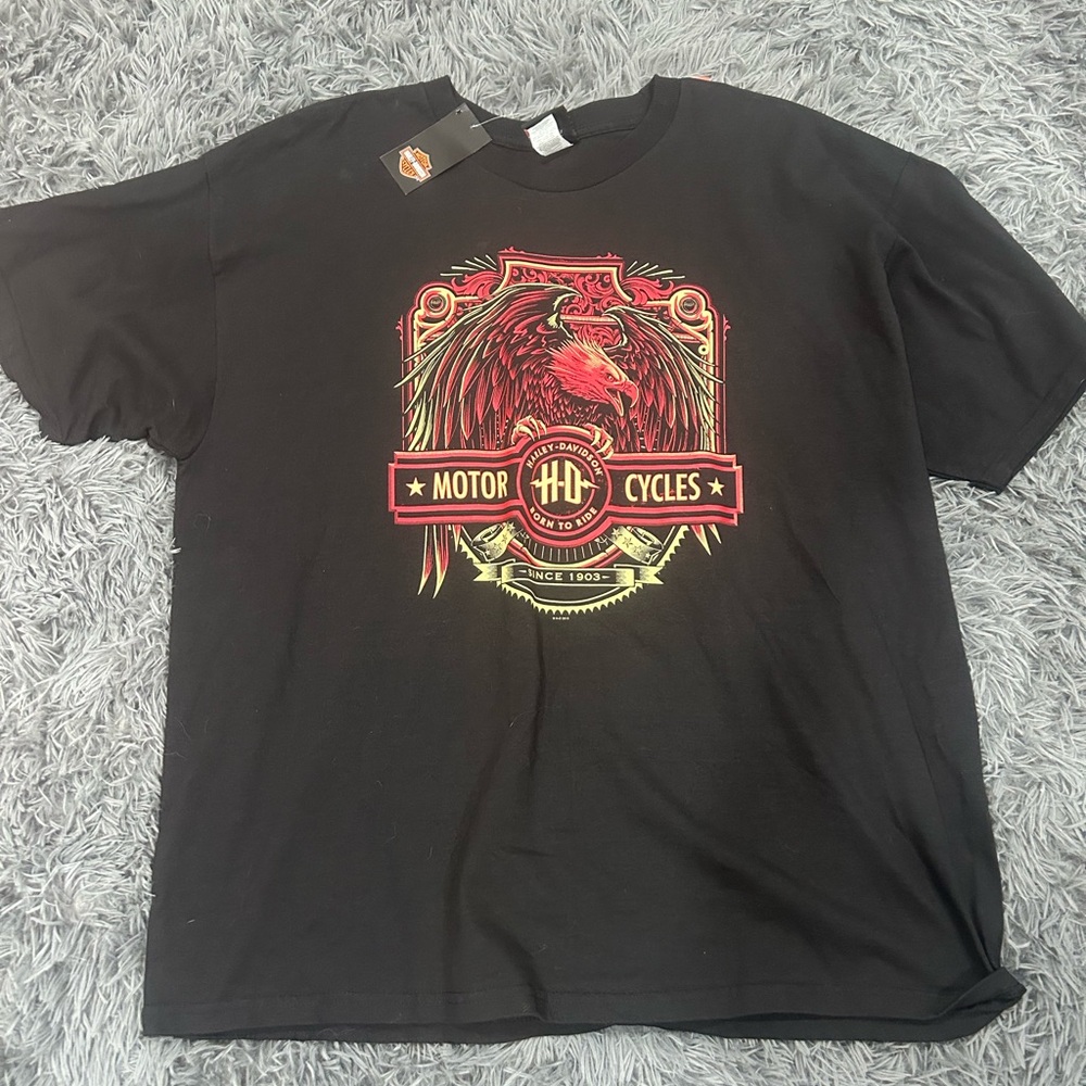 Vintage Harley Davidson Motor Cycles Black T-Shirt
